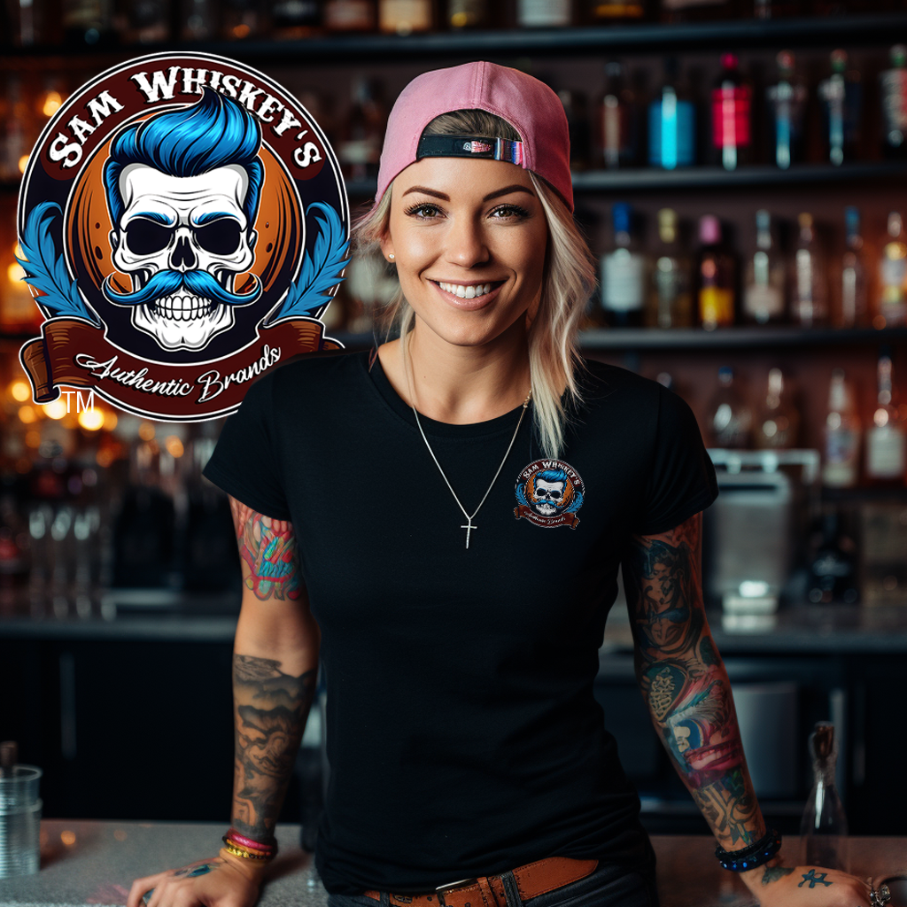 SAM WHISKEY'S AUTHENTIC BRANDS LOGO2023 TEE
