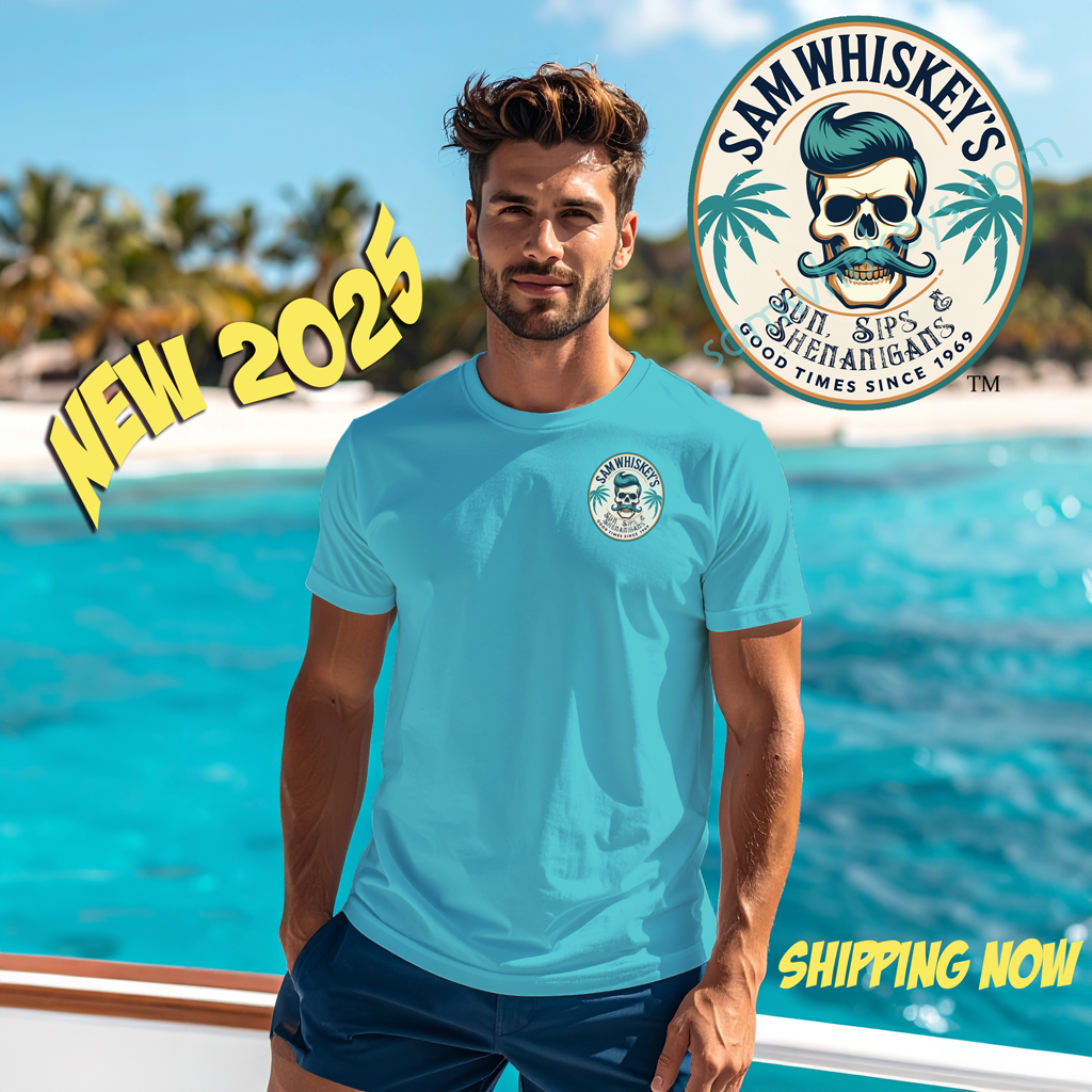 SW BEACH 2025 SUN, SIPS & SHENANIGANS TEE