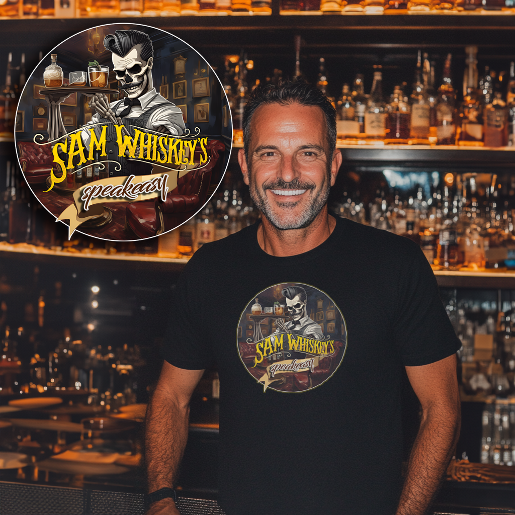 SAM WHISKEY'S AUTHENTIC BRANDS SPEAKEASY TEE