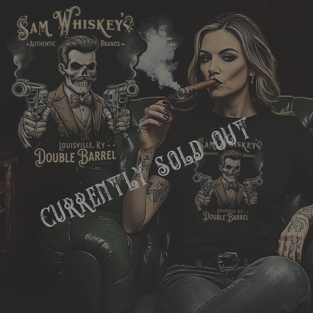 SAM WHISKEY'S AUTHENTIC BRANDS "DOUBLE BARREL" TEE